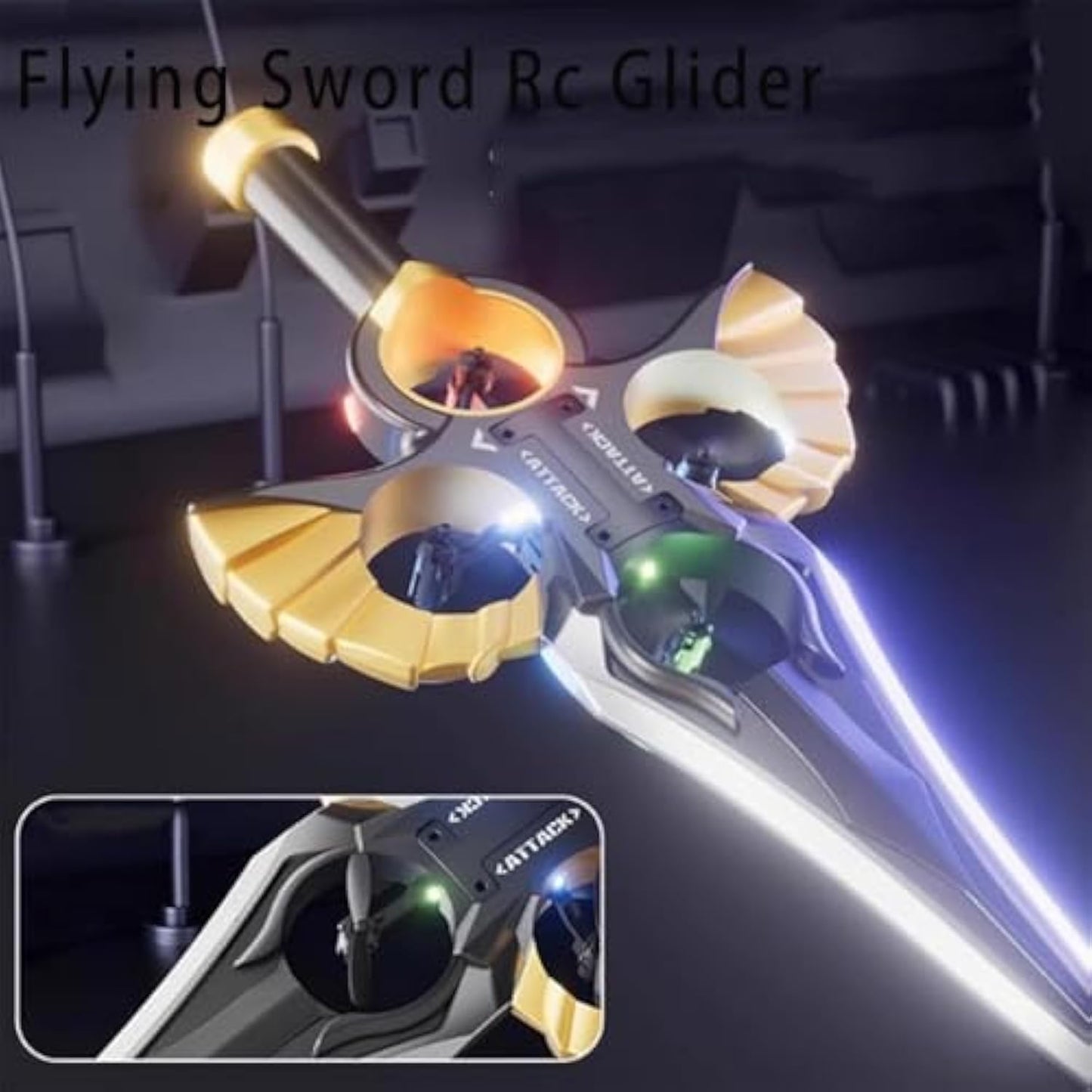 ESPADA VOLADORA CON DOBLE CONTROL